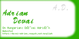 adrian devai business card